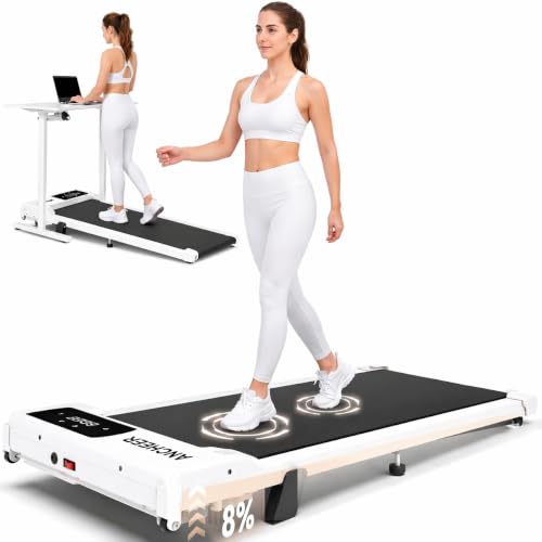 Image of ANCHEER Walking Pads, 2 in 1 Under Desk Treadmill 2.5HP Compact Running Machine with Remote Control, 300lbs Weight Capacity for Home /Gym /Office,Ultra-Quiet, Installation-Free