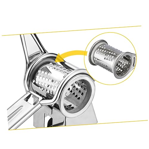 Rallador de manivela de acero inoxidable para cocina miniatura 4