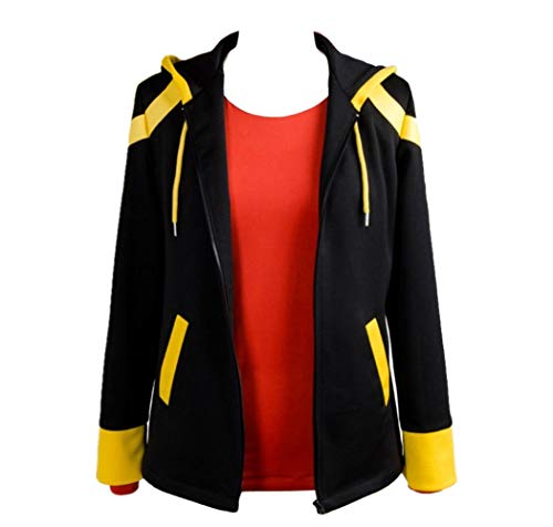 Haoli Mystic Mensajero con Capucha de 707, el Equipo de Cosplay Kostüm (Color : Black, Size : L)
