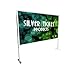 STE-169100 Silver Ticket Entry Level Indoor/Outdoor Portable Backyard Movie Projector Screen White Cloth Material (STE 16:9, 100")