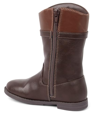 Gymboree,Girls and Toddler Classic Tall Boots,Brown Buckle,113