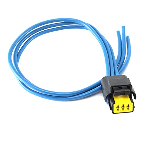 Partsline Connecteur Prise Faisceau pour Capteur Pression compatible avec BERLINGO C3 C4 C5 DS3 JUMPY II XSARA PICASSO FIESTA V FOCUS II MONDEO 206 207 307 308...