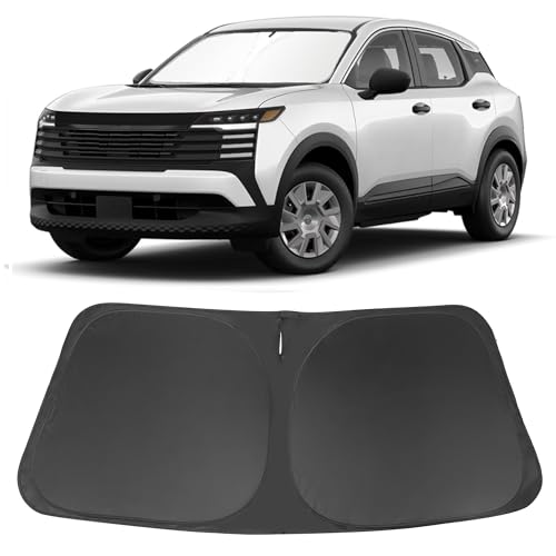 Image of Windshield Sun Shade Custom Fit for 2025 2026 Nissan Kicks Accessories Foldable Sunshade Sun Blocker Protect Car from Sun Rays & Heat Damage Keep Car Cooler