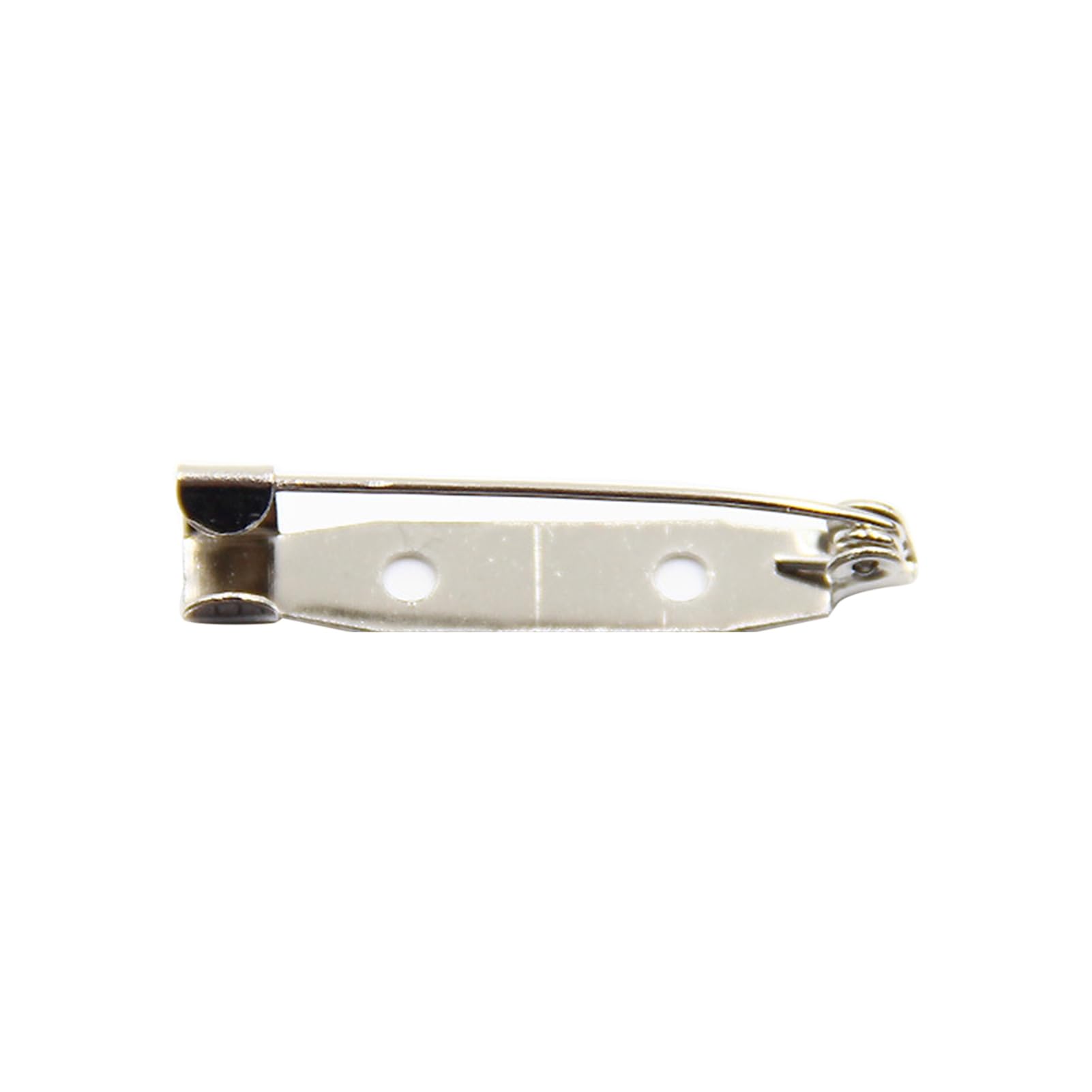 matumou 100Pcs Practical Alloy Brooch Bar Backs Pins with Holes for Jewellery Findings Pins