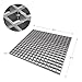 Agfabric 3ftx3ftx1.5in Fiberglass Molded Grating 1.5inch Thick for Foors, Work Platforms, Stairways, Ditch Covers, Car Wash Grille, Rustless, Gray, 0.75''x0.75''x1.5'' Mesh Grid, 1pc