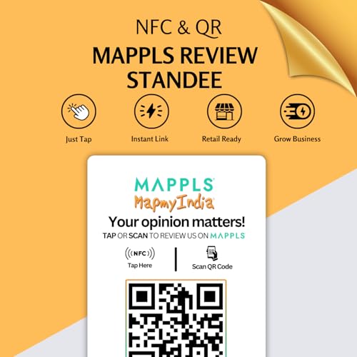 Mappls Review NFC Standee with NFC & QR Code by tinydabba - 4