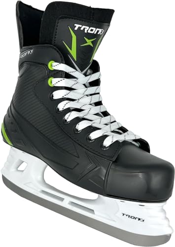 TronX Stryker 3.0 Senior Adult Junior Kids Ice Hockey Skates, New for 2023...
