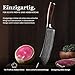 Wakoli EDIB Damast BBQ Blockmesser 20 cm – 67 Lagen Damaststahl mit VG10-Kern I Extrem scharfes Kochmesser & Fleischmesser für Grill & Küche I Profi Küchenmesser mit Pakkaholzgriff in Geschenkbox