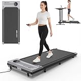 ANCHEER Walking Pad, 2 in 1 Under Desk Treadmill 2.5HP Compact Running Machine with Remote Control, 300lbs Weight Capacity for Home/Gym/Office,Ultra-Quiet, Installation-Free