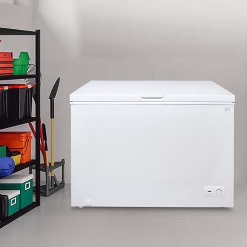 Kenmore Deep Freezer - Chest Freezer, 1 Basket, Garage Ready, Meat Storage, Front Drain, Congelador For Home, Apartment, Basement, Dorm, Shed, Cottage, Manual Defrost, Stand Up, 8.7 Cubic Feet, White on Fridge.com