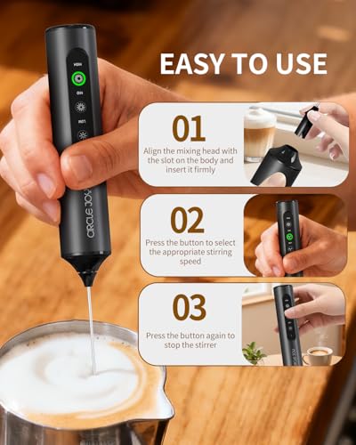 Milk Frother Handheld Battery Operated
