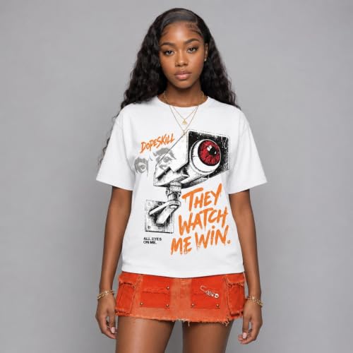 Image of DopeSkill Graphic Tee Streetwear Hip Hop Hypebeast Unisex T-Shirt Sneaker Colour Matching Shirts Rapper Mouth