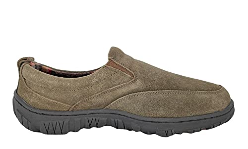 Clarks Mens Slipper with Suede Leather Upper SAB30194A - Closed Back with Double Gore and Removable Insole - Indoor Outdoor House Slippers For Men3
