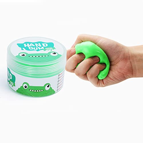 Putty Hand Strength Training Pacote com 6 recipientes transparentes para estimulação sensorial e tát