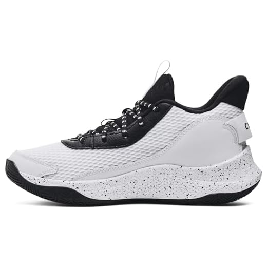 Under Armour Tênis de basquete masculino Curry 3Z7 3026622, Branco/Preto - 101, 41