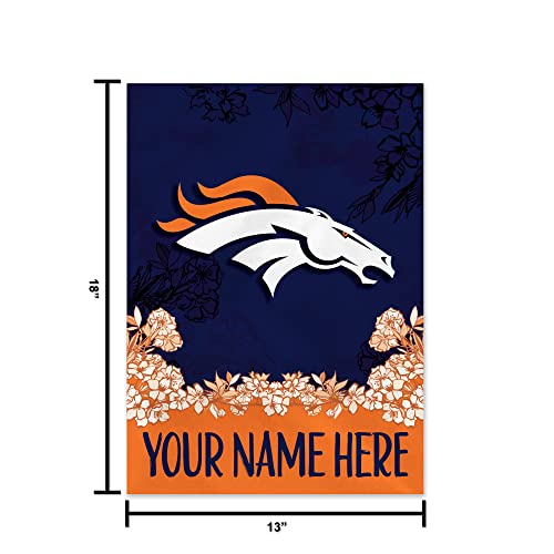 Image of Rico Industries NFL Standard /Primary Personalized 13 inch x 18 inch Double Sided Garden Flag
