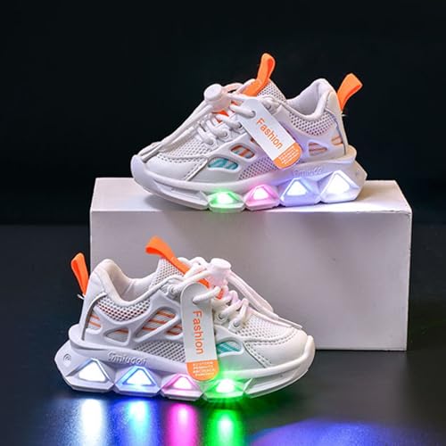 IWIHMIV Toddler Tennis Shoes Casual Boys Breathable Non Slip Sneakers Luminous Light Sneakers for Girls Sport Running Shoes4