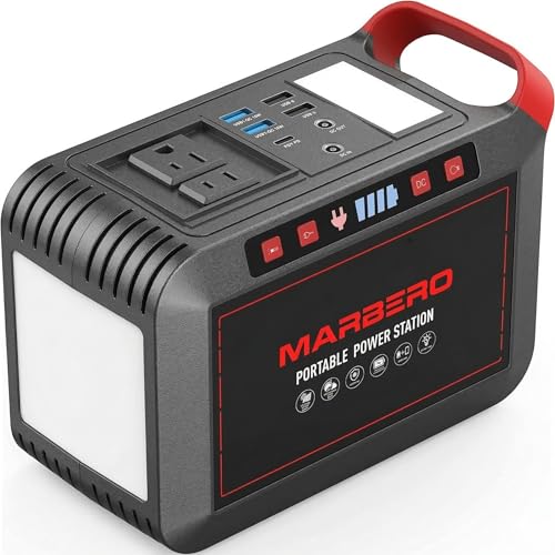 Portable Power Station 300W MARBERO 237Wh Camping Solar...