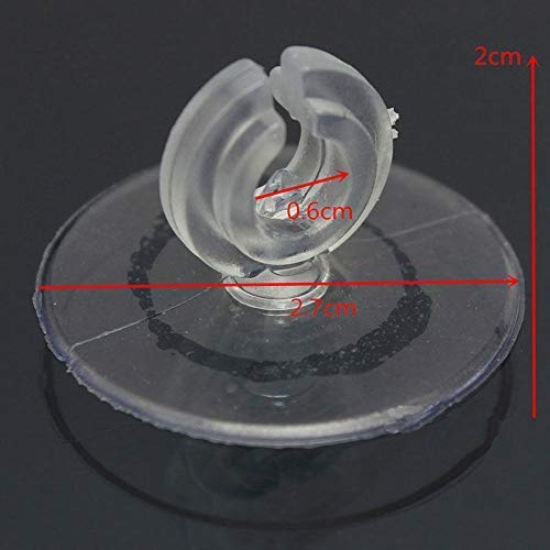 Yitaocity 50Pcs Aquarium Fish Tank Suction Cups Suckers Clips Air