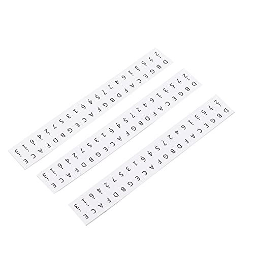 17 Schlüssel Kalimba Aufkleber, Musiknoten Dekoration Schlüssel Aufkleber Papiermaterial zum Auswendiglernen von Notizen für Anfänger(Weiß) Cover