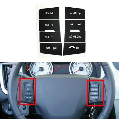 Autocollants boutons de vitres Focus abîmés réparation