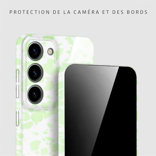 Coque Samsung S23 ONEFLOW menthe à pois avec protection caméra - 2