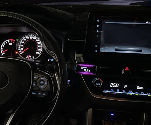 Shadow Obd2 Digital Meter Gauge D-Meter 2 Multi-Functional Display With Overspeed Warning, Boost, Water Temp, Volt, Speed, Rpm, Mileage And Other Alarm Function For 12V Canbus Cars Since 2012 #TOP2