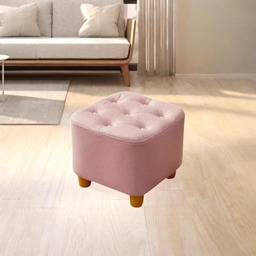 Pouf carré rose confortable pour le salon et la chambre - 7