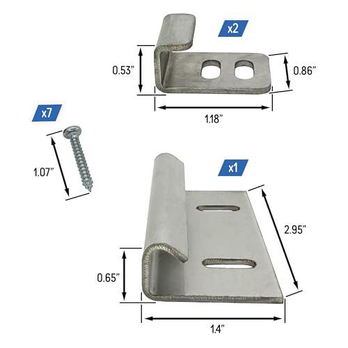 Image of A.A Hold-Down Brackets Replacement for Dometic 970-FK, 385320005-970 Series Portable Toilets
