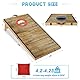 NZQXJXZ Cornhole Spiel Outdoor, 60 x 30 cm Massivholz Premium Corn Hole Boards mit 6 Cornhole Säckchen und Einer Tragetasche, Tragbar Cornhole Toss Set für Kinder und Erwachsene