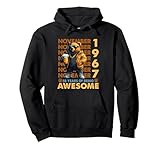 58th birthday bear legends november 1967 58 years old mens felpa con cappuccio