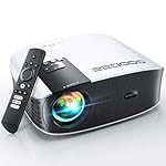 GooDee 4K Smart Projector with 5G WiFi and Bluetooth, Netflix/Prime Video Supported, Dolby Audio 400" Outdoor Movie Projector for Home Theater, Compatible with TV Stick, iOS, Android