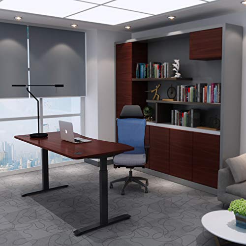 Sunon Laminate Table Top Only Executive Office Desk Top Wood Table Top for Height Adjustable Electric Standing Desk Frame (63x29.5 Table Top, Mahogany) - Thumbnail 4