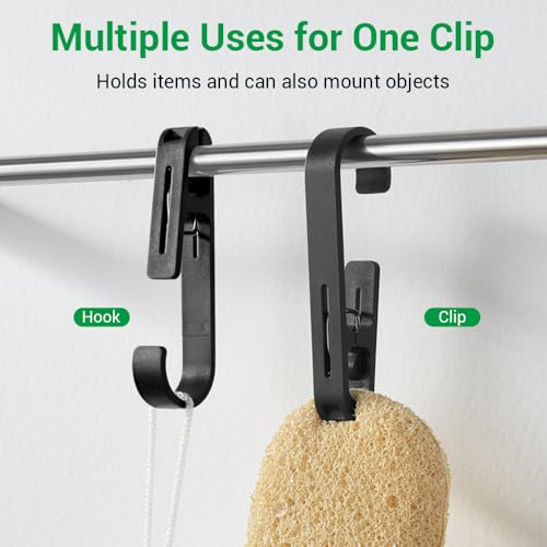 5 Stück Wäschehaken Clips, Tragbare Schrank Organizer Klemmen, Multifunktionale Socken-/Stiefel Kleiderbügel Clips für Badezimmer Kleiderschrank Küche Büro