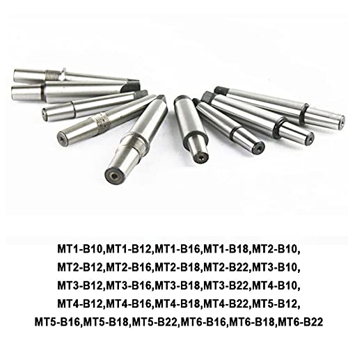 HRC-55 Drill Chuck Arbor 45# Steel Morse Taper Shank Spindle Bore Drill Chuck Arbor Shank CNC for Lathes and Drill Presses MT2-B16