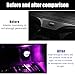 Sylvil 2 PCS USB LED Car Interior Atmosphere Lamp, Portable Mini LED Night Light, Plug-in USB Interface Trunk Ambient Lighting Kit, Universal Interior Car Accessories (Purple)