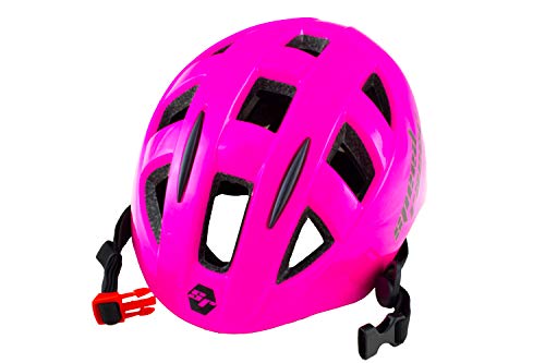 Speed Racer Casco per Bambini, Fuxia Fluo, XXS