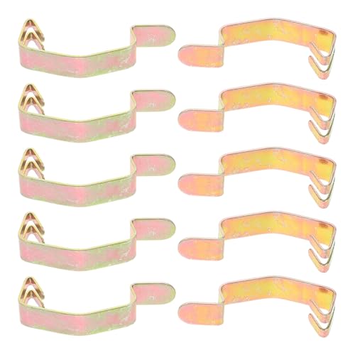 WRITWAA 10 Clips Métalliques pour Boîtier de Filtre à Air Voiture Accessoires de Ventilation Universels Fixation Solide en Métal Lot de Rechange pour Entretien Moteur Compatibles