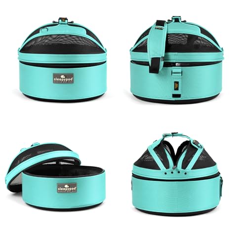 Image of Sleepypod Mobile Pet Bed, Crash Tested Pet Seat /Carrier, Robin Egg Blue