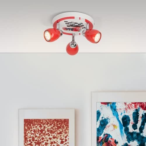 Lightbox Faretto LED Soffitto 4 Luci - Teste Orientabili, Bianco Caldo, Metallo/Bianco - Foto 11