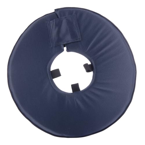 Vetlando Leckschutzkragen – Halskrause für Hunde & Katzen, Bequeme Alternative zu Plastikhalskragen, Keine Sichtbehinderung, wasserabweisend, waschbar – S Umfang 25-31cm Durchmesser 30 cm, blau