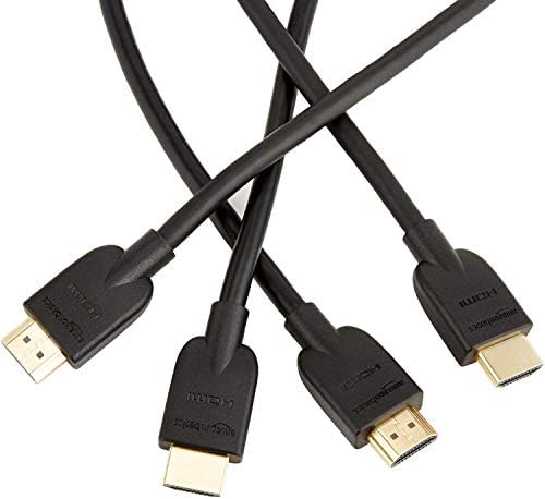 Amazon Basics High-Speed HDMI Cable (18 Gbps, 4K/60Hz) - 10 Feet, Pack of 2, Black, Xbox