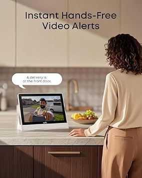 eufy Security eufyCam S4 2-Cam Kit Smart Display E10 Video Doorbell E340 Dual Cameras with Delivery Guard 2K Full HD Wireless Video Doorbell Camera
