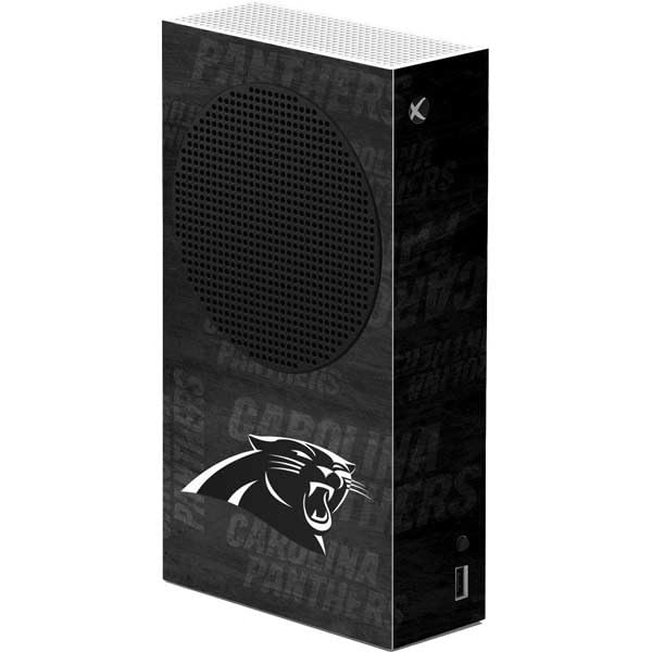 Skinit Decal Gaming Skin Compatible with Xbox Series S Console - Officially Licensed NFL Carolina Panthers Black & White Design