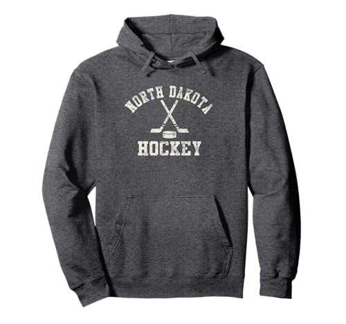 Vintage North Dakota Hockey Pullover Hoodie