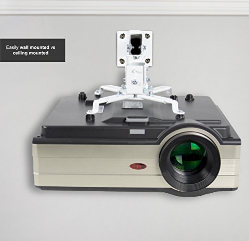 Vivo Universal Adjustable Wall Ceiling Projector Mount Bracket, Extendable Length Projection, White, Mount-Vp06W #TOP4