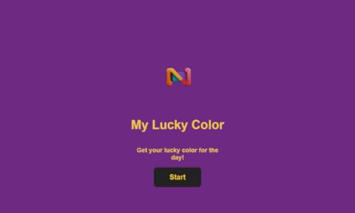 my lucku number and color for today