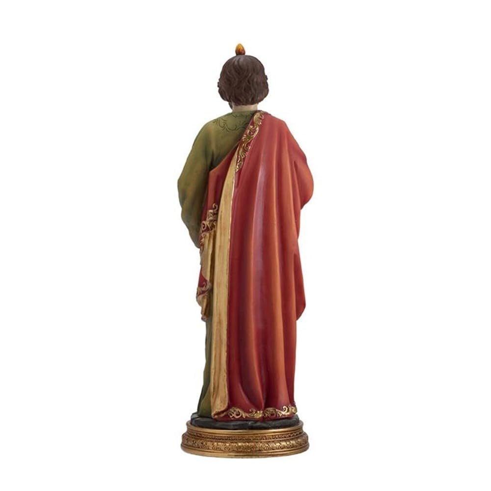 San Judas Tadeo Figura 30 cm. Resina peana Detalle Hacha patrón causas difíciles