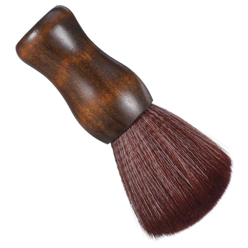 LABRIMP Cepillo para Limpiar Cabello Roto de Barbería Mango Antideslizante de Madera Herramienta Práctica para Peluquería y Uso Personal Cepillo de Pelo Roto para Corte y Limpieza