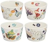 山加商店 MOOMIN ( ムーミン ) 「 ハーバリウム 」 プチボウル 小鉢 皿 4点セット直径約8.5cm 電子レンジ対応 ムーミン グッズ 北欧 母の日 プレゼント 食器 ギフト 結婚祝い 日本製 MM2100-461